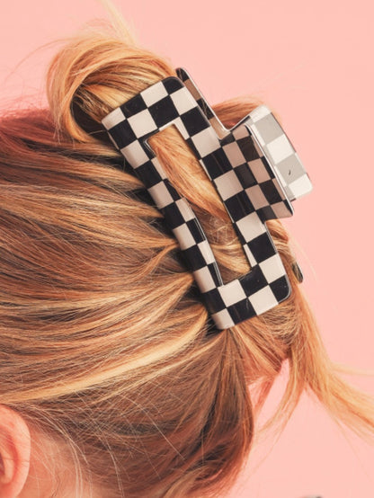 Checkered Hair Clips